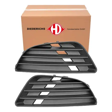 2x DIEDERICHS L&uuml;ftungsgitter Sto&szlig;stange Sto&szlig;f&auml;nger f&uuml;r FORD Fiesta 5 MK5 bis 08.2005