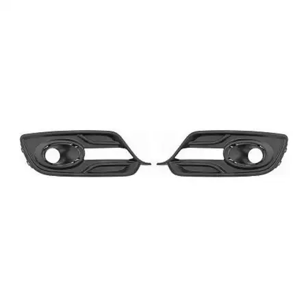 2x DIEDERICHS 4466047 L&uuml;ftungsgitter Rahmen Nebelscheinwerfer f&uuml;r RENAULT Megane 3 ab 2014