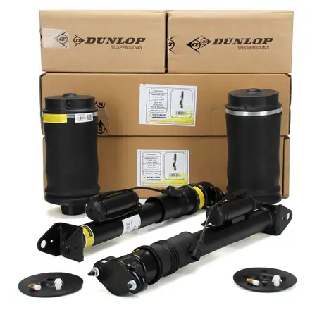 2x DUNLOP Sto&szlig;d&auml;mpfer + Luftfederbein f&uuml;r MERCEDES M-Klasse W164 GL-Klasse X164 hinten