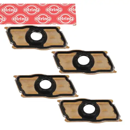 4x ELRING Abdeckung Einspritzd&uuml;se + Dichtung f&uuml;r VW Golf 5 6 Passat B6 2.0 TDI 03L103113