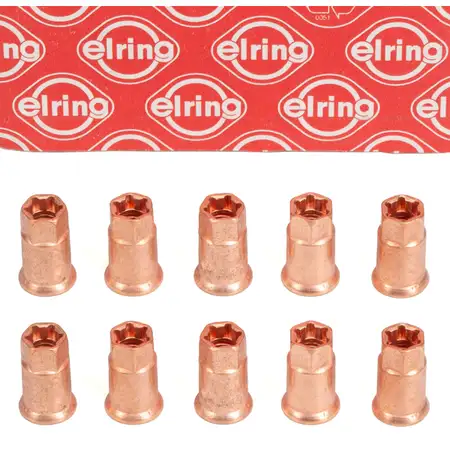 10x ELRING 456.290 Sicherungsmutter M8x1,25x22mm f&uuml;r OPEL 55565352