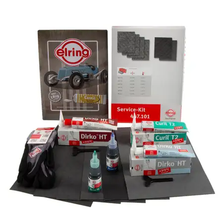 ELRING B52.550 Dichtmassen Paket Dichtungsvollsatz Sortiment Aktionspaket mit Blechschild