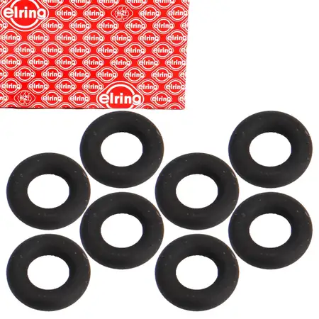 8x ELRING Dichtring O-Ring D&uuml;senhalter Einspritzd&uuml;se f&uuml;r VW Touareg 4.0 TDI WHT007480A