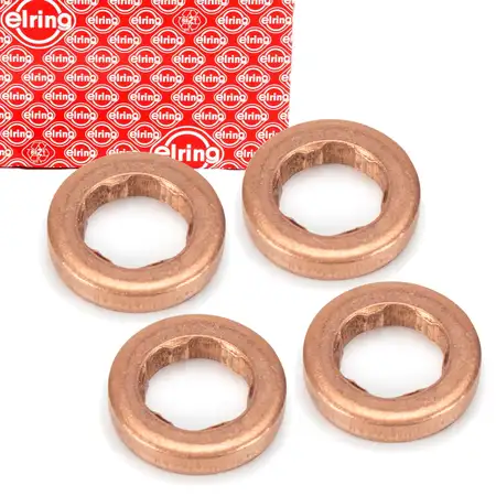 4x ELRING 426.780 Dichtring D&uuml;senhalter W&auml;rmeschutzscheibe f&uuml;r AUDI SEAT SKODA 03L130519