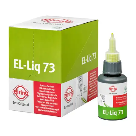 ELRING 777.792 EL-Liq 73 Dichtstoff Dichtung &Ouml;lwanne mittelfest GR&Uuml;N -55&deg;C bis +180&deg;C 50ml