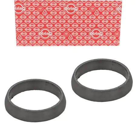 2x ELRING 738.320 Dichtung Abgasrohr Auspuff f&uuml;r BMW 3er E90-E93 E46 M3 S54 11627830668