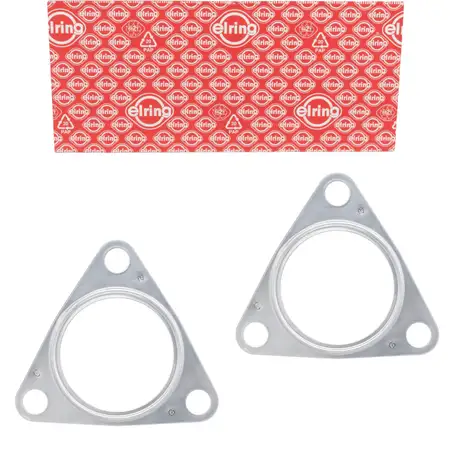 2x ELRING 133.370 Dichtung Abgasrohr Auspuff f&uuml;r AUDI A4 B8 B7 A6 C6 Q5 8RB A5 2.7/3.0 TDI