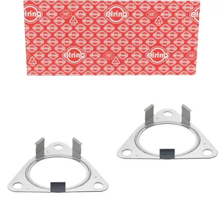 2x ELRING Exhaust Pipe Gasket for AUDI Q7 4LB, VW Touareg 7LA, PORSCHE Cayenne 3.6
