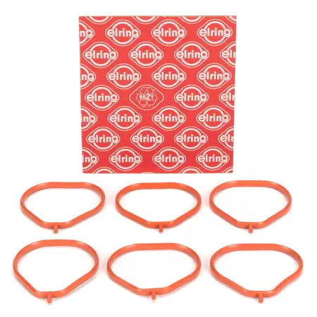 6x ELRING 484.990 Ansaugkr&uuml;mmerdichtung f&uuml;r PORSCHE 997 3.6 Turbo / GT2 / RS 99711074770