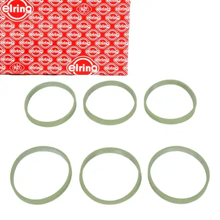 6x ELRING Dichtung Ansaugkr&uuml;mmer f&uuml;r AUDI A4 A5 A6 A8 Q5 Q7 PORSCHE Macan Panamera Touareg