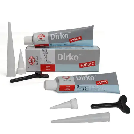 2 x 70 ml ELRING 036.163 DIRKO-HT GRAY Special Silicone Sealant