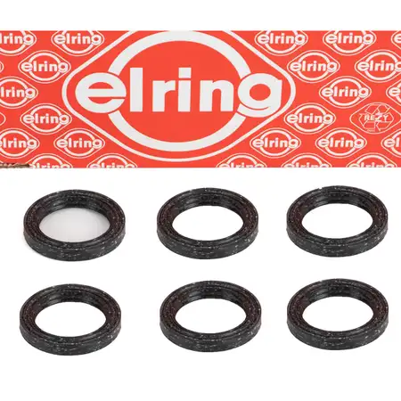 6x ELRING 612.001 Dichtung Kerzenschaft f&uuml;r BMW 3er E46 M3 Z3M E36 Z4M E85 E86 11127831271