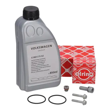 ELRING &Ouml;lwechsel Dichtungssatz + ORIGINAL 850mL &Ouml;l f&uuml;r VAG Haldex-Kupplung Gen 5