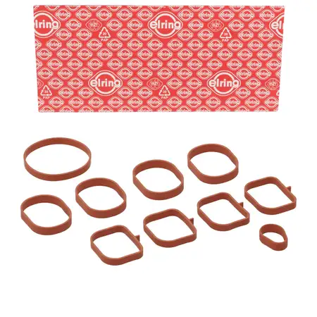 ELRING 689.940 Ansaugkr&uuml;mmerdichtungssatz f&uuml;r OPEL Combo D FIAT Bravo 2 Doblo Panda 1.4