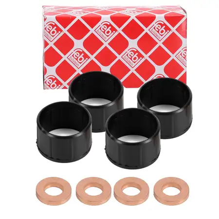 4x ELRING 871.730 Dichtungssatz Einspritzd&uuml;se f&uuml;r FIAT OPEL PSA TOYOTA 2.0/2.2D