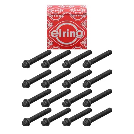 16x ELRING 038.900 Pleuelschraube M8x1x50 f&uuml;r AUDI PORSCHE VW 4.0/4.2 TDI