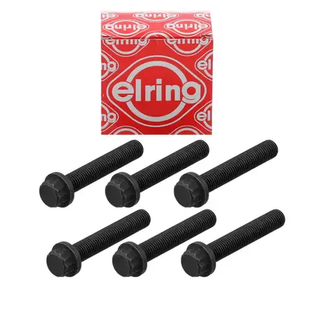 6x ELRING 039.000 Pleuelschraube M8x1x44 f&uuml;r VW Polo 6N2 9N Arosa Ibiza 3 4 1 2 1.4 TDI