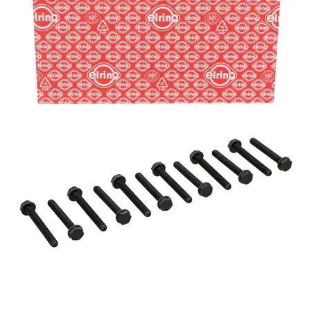 12x ELRING 897.450 Schraube M10x1,5x80 Hauptlager f&uuml;r AUDI VOLVO VW N90130001