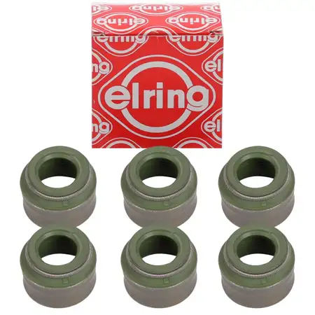6x ELRING 814.882 Exhaust Valve Stem Seal for Mercedes W124, S124, W463, W140, OM603