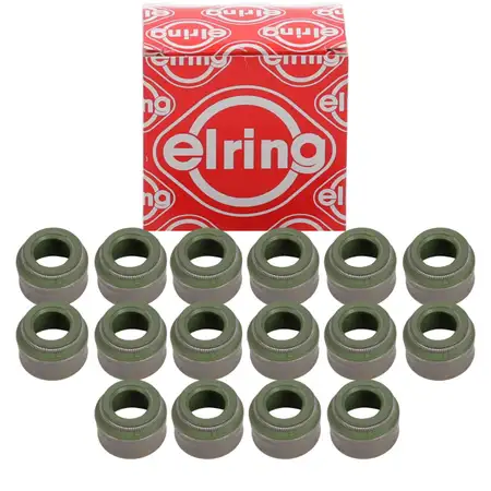 16x ELRING 814.882 Valve stem seal for Mercedes S-Class W126, C126, R107, M116, M117