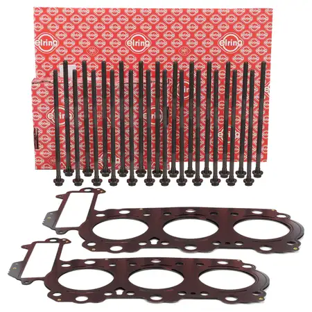 2x ELRING Zylinderkopfdichtung + Schrauben Satz f&uuml;r PORSCHE Boxster (986 987) S 3.2