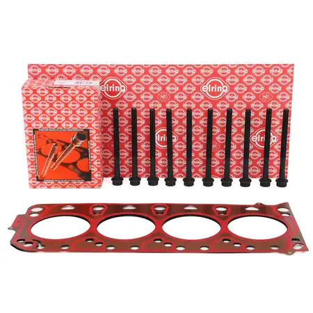 ELRING Zylinderkopfdichtung + Schrauben Satz f&uuml;r PORSCHE Cayenne 92A Panamera 4.8 links