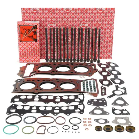 ELRING Zylinderkopfdichtung Satz + Schrauben f&uuml;r MERCEDES W203 W204 W211 W212 W251 OM642