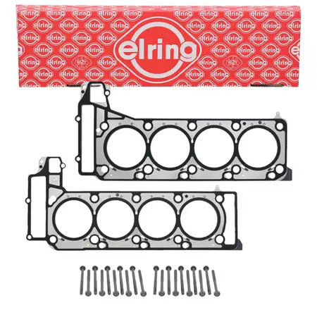 2x ELRING Zylinderkopfdichtung + Schraubensatz f&uuml;r MERCEDES W212 W/X166 W221 W222 M278