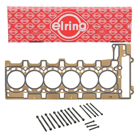 ELRING Zylinderkopfdichtung + Schraubensatz f&uuml;r BMW E82/88 F20-23 E90-93 F30-36 F10/11 N55