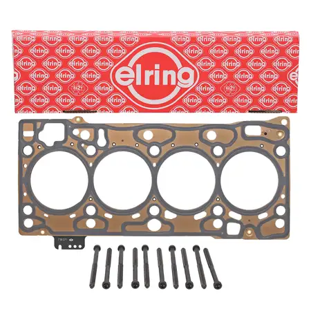 ELRING Zylinderkopfdichtung 1,71MM + Schraubensatz f&uuml;r VW Golf 7 Passat B8 Polo 6 1.6 TDI