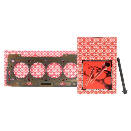 ELRING Zylinderkopfdichtung + Schrauben f&uuml;r CITROEN C2 C3 C4 PEUGEOT 206 207 307 1.6/16V