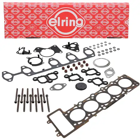ELRING Zylinderkopfdichtung Satz 1,43MM + Schrauben f&uuml;r VW Touareg 7L T5 2.5 TDI
