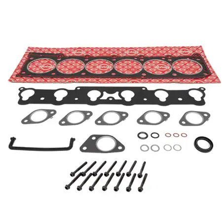 ELRING Zylinderkopfdichtungssatz + Schrauben f&uuml;r MERCEDES W124 W463 W126 R107 R129 M103