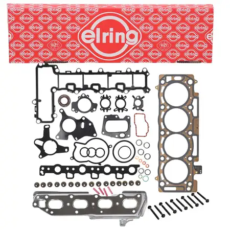 ELRING Zylinderkopfdichtung Satz 1,30MM + Schrauben f&uuml;r PSA FIAT FORD OPEL TOYOTA 2.0/2.2D