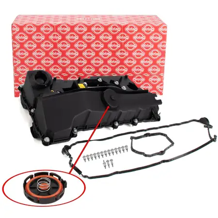 ELRING Ventildeckel + Dichtung f&uuml;r BMW E81-88 E90-93 X1 E84 X3 E83 Z4 N46 11128645888