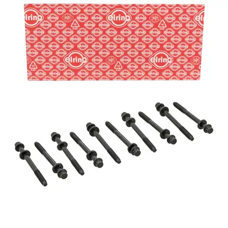 10x ELRING 004.260 Zylinderkopfschraube M9x1,25 f&uuml;r MITSUBISHI Colt 5 6 Lancer 6 7 1.3-1.6