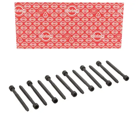 12x ELRING 005.610 cylinder head bolt M10x1.5x117mm for AUDI A3, RS3, 8P, TT, Q3, RS 2.5