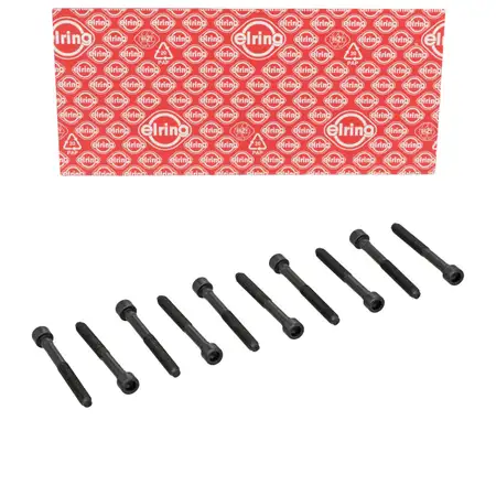 10x ELRING 022.670 Zylinderkopfschraube M9x1,25x84mm f&uuml;r TOYOTA Yaris P1 P9 1.0-1.3i