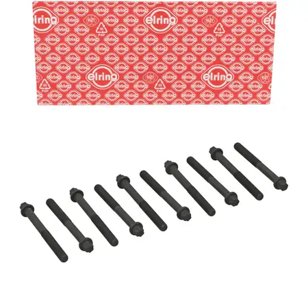 10x ELRING 077.890 Zylinderkopfschraube M11x1,25 f&uuml;r OPEL Astra F Vectra A Kadett E 2.0i