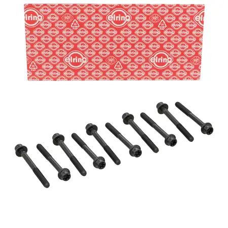 10x ELRING 111.590 Zylinderkopfschraube M9x1,25x87 f&uuml;r FIAT 500 Panda Punto Stilo 1.2-1.4