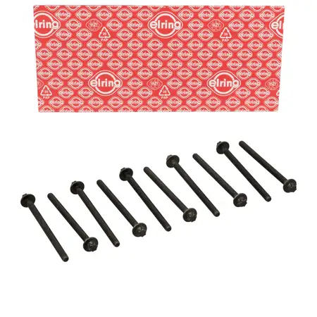 10x ELRING 125.920 Zylinderkopfschraube M8x1,25x119 f&uuml;r OPEL Corsa B C D Agila A 1.0