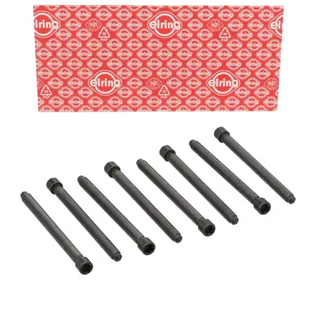 8x ELRING 130.850 Zylinderkopfschraube f&uuml;r VW Passat B5 2.8 AUDI A4 B5 B6 A6 C4 C5 2.4/2.8