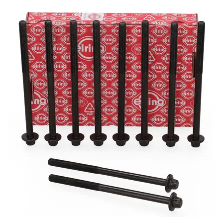 10 ELRING 233.370 M12 cylinder head bolts for BMW, MINI, and TOYOTA 4-cylinder diesel engines