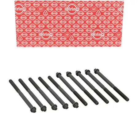 10x ELRING Zylinderkopfschraube M11x1,5 f&uuml;r BMW 5er 6er 7er N63 S63 bis 11.11 11127582454
