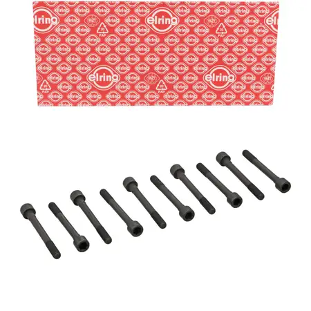 10x ELRING 290.330 cylinder head bolt M10x1.5x93 for Nissan Almera 2, Primera 2, 3, 1.5&ndash;2.0