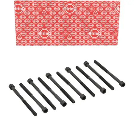 10x ELRING 290.390 cylinder head bolt M9x1.5x143 for TOYOTA Yaris Prius 1.3&ndash;1.5