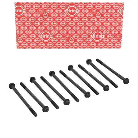 10x ELRING 356.390 M10 cylinder head bolt for CHEVROLET Aveo, Kalos, Cruze, Nubira 1.4&ndash;1.6