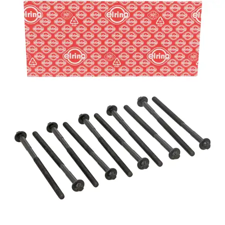 10x ELRING 372.820 Zylinderkopfschraube M10x1,5x179 f&uuml;r MERCEDES W168 W169 W245 M166/266