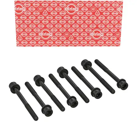 8x ELRING 444.100 cylinder head bolt M10x1.5x110 for OPEL Astra K, Corsa E, Adam 1.0