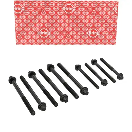 10x ELRING 464.390 Zylinderkopfschraube f&uuml;r FIAT Ducato 244 250 IVECO Daily 3-6 2.3D